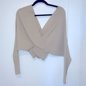 Off the shoulder sweater top